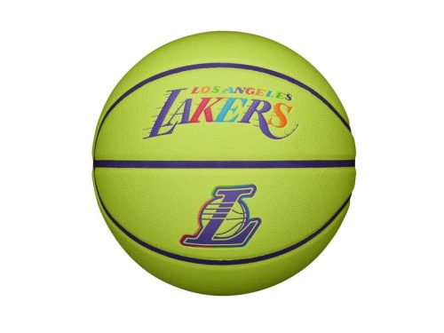 Wilson NBA Team Neon Los Angeles Lakers BSKT Green 7
